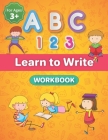 ABC and 123 Learn to Write Workbook: Trace Letters Of The Alphabet and Number Workbook, Line Tracing, Kindergarten and Kids Ages 3+ Activity Book By Shr Kidpress Cover Image