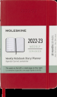 Moleskine 2023 Weekly Notebook Planner, 18M, Pocket, Scarlet Red, Soft Cover (3.5 x 5.5) By Moleskine Cover Image