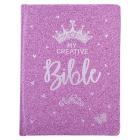 My Creative Bible Purple Glitter Hardcover  Cover Image