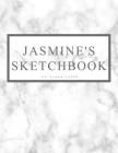 Jasmine's Sketchbook: Personalized Marble Sketchbook with Name: 120 Pages Cover Image