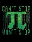 Can't Stop Won't Stop: Math Teacher Geek & Nerd Notebook By Red Orchid Publishers Cover Image
