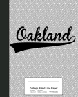 College Ruled Line Paper: OAKLAND Notebook By Weezag Cover Image