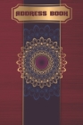 Address Book: Luxurious Floral Design. Easily Keep Track of Your Family and Friend's Addresses, Contact Details and Birthdays in a C By The Book Look Cover Image