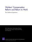 Workers Compensation Reform & Return to (Rand Corporation Monograph) By Seabury, Reville, Williamson Cover Image