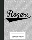 College Ruled Line Paper: ROGERS Notebook By Weezag Cover Image
