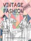 Vintage 1920's fashion coloring book: Distressing coloring book for grow-ups Cover Image