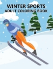 Winter Sports Adult Coloring Book Cover Image