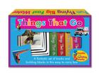 Things That Go (Books and Blocks): A fantastic set of books and building blocks in this easy to carry box Cover Image