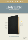 KJV Large Print Thinline Reference Bible, Filament Enabled Edition (Red Letter, Genuine Leather, Black) Cover Image