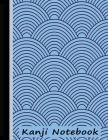 Kanji Notebook: Book for Genkouyoushi Writing Practice - Blue By Bizcom USA Cover Image