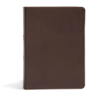 CSB She Reads Truth Bible, Brown Genuine Leather Cover Image