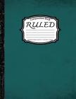 Ruled Composition: Notebook College ruled:8.5 x 11 inch, Paper 110 pages, GreenVin By Armerr Composition Book Cover Image