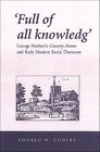 'Full of All Knowledg': George Herbert's Country Parson and Early Modern Social Discourse (Mental and Cultural World of Tudor and Stuart England) By Ronald W. Cooley Cover Image