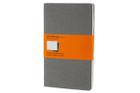 Moleskine Cahier Journal (Set of 3), Large, Ruled, Pebble Grey, Soft Cover (5 x 8.25) (Cahier Journals) Cover Image