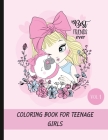Coloring book for teenage girls Cover Image
