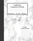 Graph Composition Notebook 5 Squares per inch 5x5 Quad Ruled 5 to 1 100 Sheets: Cute Texture White and Black Marble gift grid squared paper Back To Sc By Animal Journal Press Cover Image