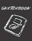 Black Paper Sketchbook: A 8.5