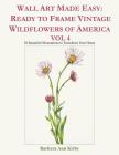 Wall Art Made Easy: Ready to Frame Vintage Wildflowers of America Vol 4: 30 Beautiful Illustrations to Transform Your Home By Barbara Ann Kirby Cover Image