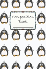 Composition Book: Cute Little Penguin Composition Book to write in - Wide Ruled Book - cartoon animals By Robimo Press Cover Image