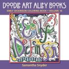 Emily Dickinson Coloring Book (Doodle Art Alley Books #16) By Samantha Snyder Cover Image