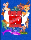 USA 50 States Coloring Book Volume 02 Animal: Fun And Intuitive USA 50 States Coloring Book Volume 02 Animal For Men, Women, Seniors, Teens, Toddlers By VIV Game Cover Image