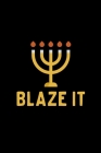 Blaze It: Jewish Notebook - Hanukkah Festival Of Lights Chanukah Israel Hebrew Mini Notepad Gift College Ruled (6