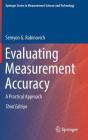 Evaluating Measurement Accuracy: A Practical Approach By Semyon G. Rabinovich Cover Image