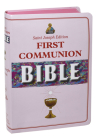 New Catholic Bible -- Med. Print Dura Lux (Girl Communion) By Catholic Book Publishing Corp (Producer) Cover Image