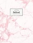 Notebook: Beautiful pink marble white label ★ School supplies ★ Personal diary ★ Office notes 8.5 x 11 - big n By Paper Juice Cover Image