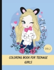 Coloring book for teenage girls By Dagna Banaś Cover Image