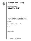 Veni Sancte Spiritus, K.47: Vocal Score Cover Image