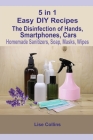5 in 1 Easy DIY Recipes: The Disinfection of Hands, Smartphones, Cars Homemade Sanitizers, Soap, Masks, Wipes By Lise Collins Cover Image