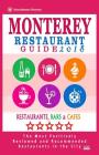 Monterey Restaurant Guide 2018: Best Rated Restaurants in Monterey, California - 400 Restaurants, Bars and Cafés recommended for Visitors, 2018 Cover Image