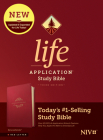 NIV Life Application Study Bible, Third Edition (Leatherlike, Berry, Red Letter) By Tyndale (Created by) Cover Image