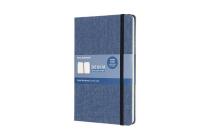 Moleskine Denim Collection Notebook, Large, Ruled, Antwerp Blue Hard Cover (5 x 8.25) By Moleskine Cover Image