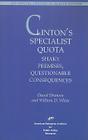 Clinton's Specialist Quota: Shaky Premises, Questionable Consequences Cover Image