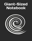 Giant-Sized Notebook: Black Cover Design, 600 Pages, Notebook/300 Ruled Sheets Cover Image