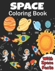 Space Coloring Book: coloring planets, astronauts, Rockets and space ships, meanwhile learning facts about space ( a fun way to learn and h Cover Image