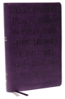 Kjv, Giant Print Center-Column Reference Bible, Verse Art Cover Collection, Leathersoft, Purple, Red Letter, Thumb Indexed, Comfort Print: Holy Bible, Cover Image