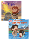 Elijah/John the Baptist Flip-Over Book (Little Bible Heroes™) By Victoria Kovacs, David Ryley (Illustrator) Cover Image