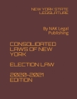 Consolidated Laws of New York Election Law 2020-2021 Edition: By NAK Legal Publishing Cover Image