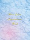 Hair Salon Appointment Book: Classy blue and Pink client schedule organiser With weekly and hourly time slots broken into 15 minute chunks. By Express Appointment Books Cover Image