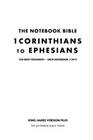 The Notebook Bible, New Testament, 1 Corinthians to Ephesians, Grid Notebook 7 of 9: King James Version Plus By Notebook Bible Press Cover Image