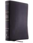 The Niv, Open Bible, Leathersoft, Black, Red Letter Edition, Comfort Print: Complete Reference System By Thomas Nelson Cover Image