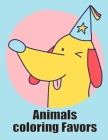 Animals coloring Favors: Super Cute Kawaii Coloring Pages for Teens Cover Image