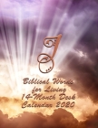 J: Biblical Words for Living: 14-Month Desk Calendar 2020 Cover Image
