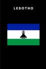 Lesotho: Country Flag A5 Notebook to write in with 120 pages Cover Image