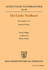 Die Lieder Neidharts (Altdeutsche Textbibliothek #44) Cover Image