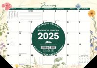 Botanical Garden 2025 17 X 12 Small Monthly Deskpad Cover Image