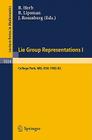 Lie Group Representations I: Proceedings of the Special Year Held at the University of Maryland, College Park, 1982-1983 (Lecture Notes in Mathematics #1024) Cover Image